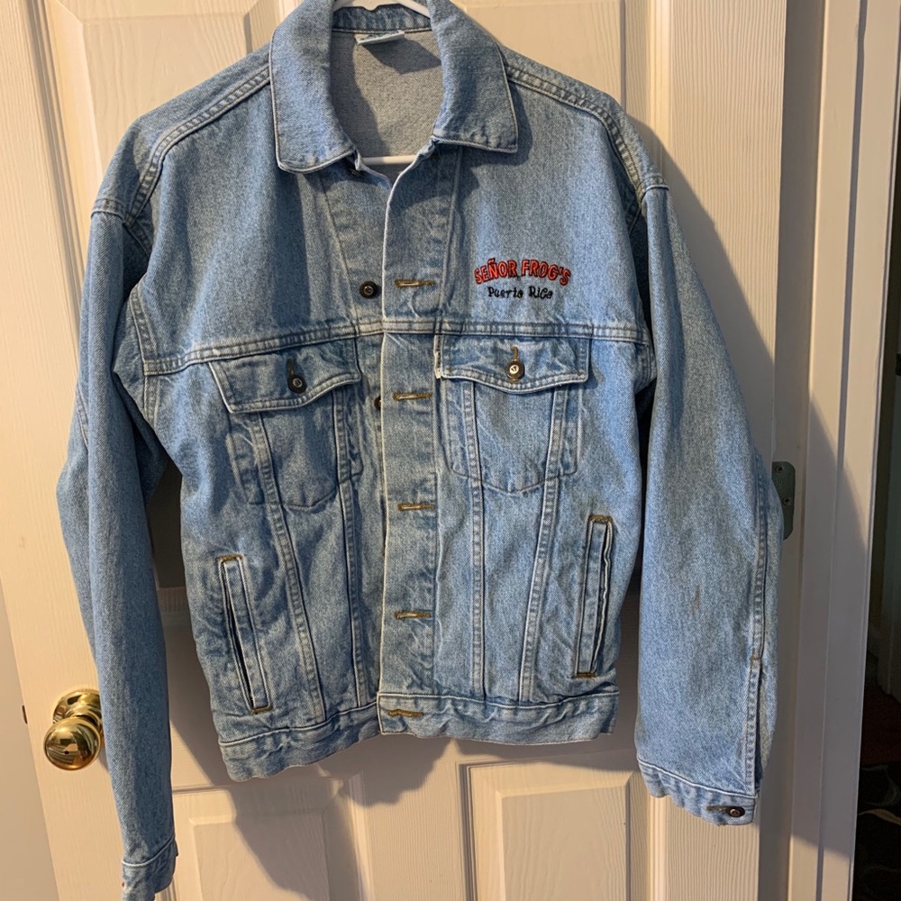 Vintage Señor Frog's Jeans Denim Jacket Size Small